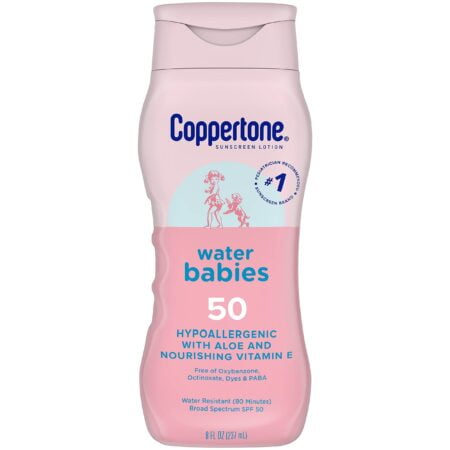 Coppertone Water Babies Sunscreen Lotion SPF 50, Pediatrician Recommended, Water Resistant - Image 2